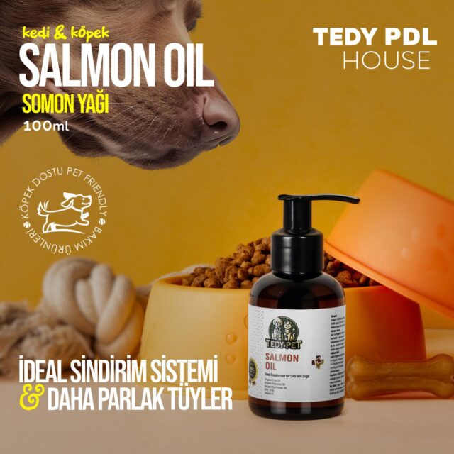 TedyPet Somon Yağı – Doğanın Mucizesi, Evcil Dostlarınıza Özel!