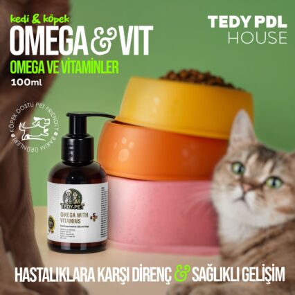 TedyPet Omega & Vitaminler – Kedi ve Köpekler İçin Tam Destek!