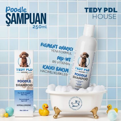 TedyPet Poodle Şampuan – Pigment Onarıcı & Derinlemesine Bakım Formülü