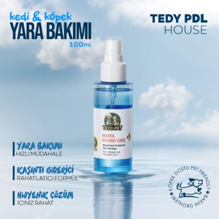 TedyPet Yara Bakım Spreyi – Hassas Dostlarınıza Hızlı ve Güvenli Bakım!